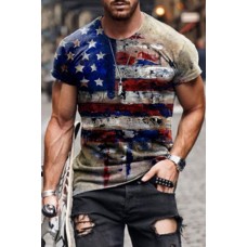 Flag print T-shirt