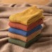 5 Pairs Men Dacron Terry Fabric Thickened Solid Color Simple Warmth Socks