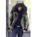 Mens Winter Hooded Luxury Fur Coat