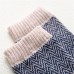 5 Pairs Men Wool Dacron Fine Wavy Striped Jacquard Warmth Fashion Socks