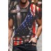 Flag print T-shirt