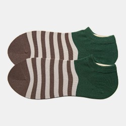 Socks Men’s Tide Socks Stripes Shallow Mouth Cotton Sweat  Absorbent Sports Street Tide Socks Four Seasons
