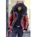 Mens Winter Hooded Luxury Fur Coat