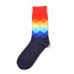 Men Sub  gradient Cotton Breathable Socks Comfortable Casual Sports Long Tube Socks